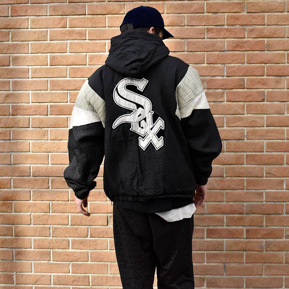 90's StarPlayer MLB “Chicago White Sox“ フード付き パフジャケット 250115H