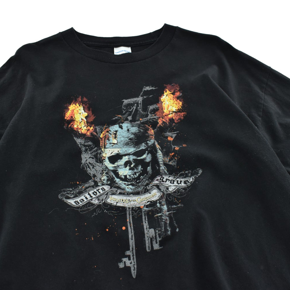 Y2K Disney "Pirates of the Caribbean" ムービーTシャツ 260616H