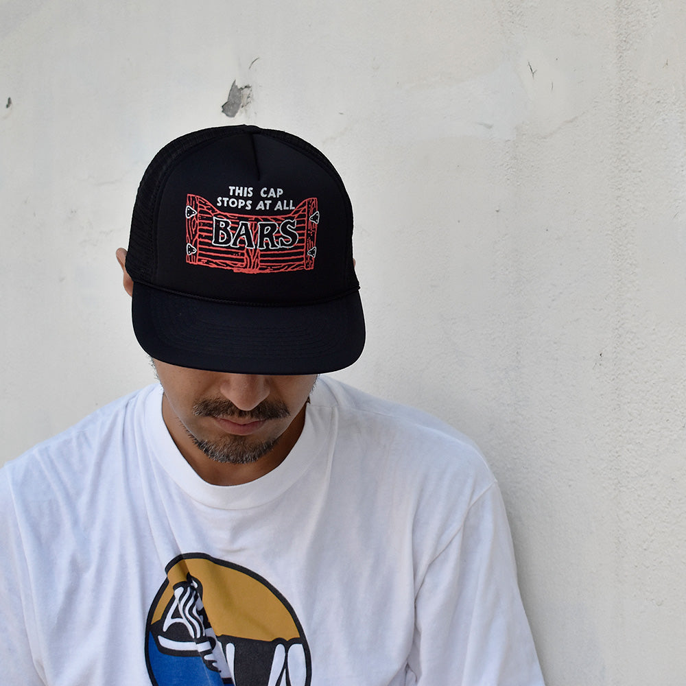 90's “This cap stops at all bars” メッシュ キャップ デッドストック 250729H