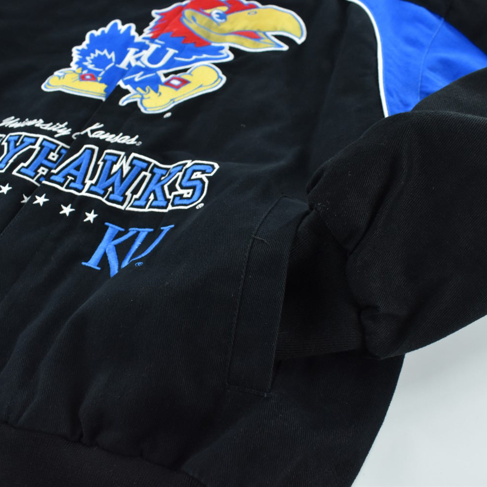 90's University of Kansas JAYHAWKS レーシングスタジャン 260310H