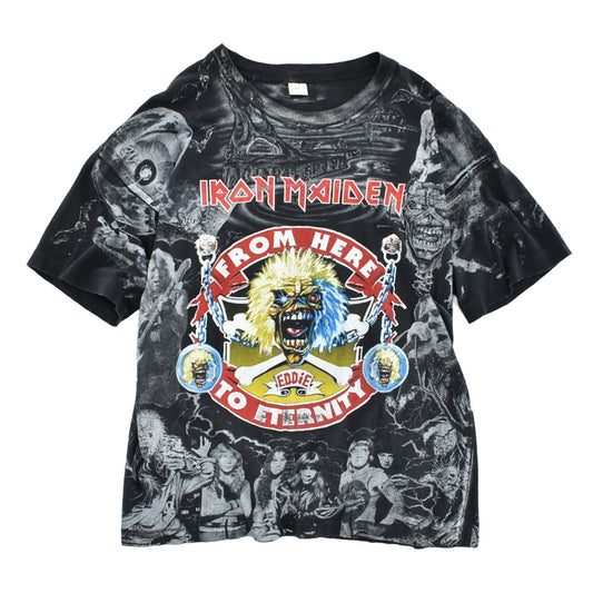 90's IRON MAIDEN "From Here To Eternity" AOP ヘヴィメタル ロックT 260825H