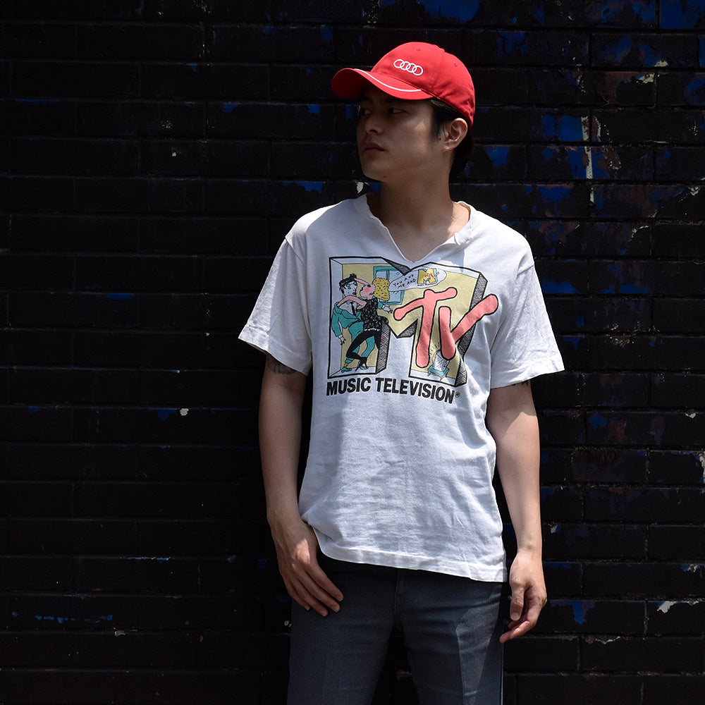 80's “MTV“ Music Television Tシャツ USA製 250709H