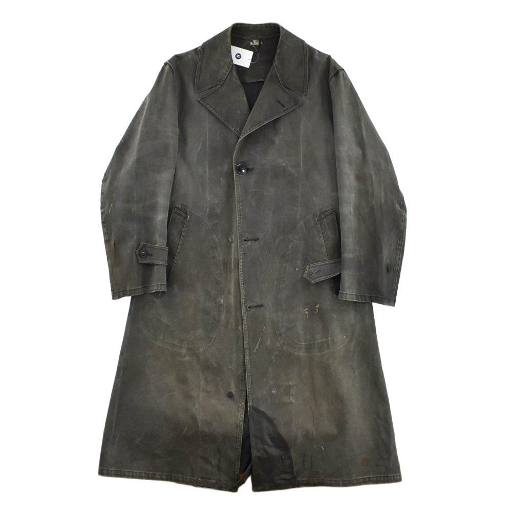 40's WWⅡ U.S.NAVY ステンシル入り デッキレインコート 黒 260306H