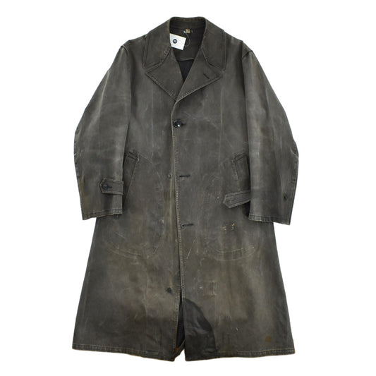 40's WWⅡ U.S.NAVY ステンシル入り デッキレインコート 黒 260306H