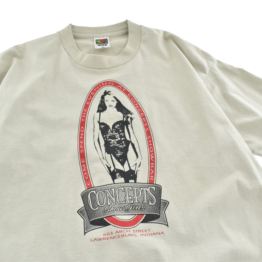 90's "CONCEPTS Show Girls" ストリップクラブ Tシャツ USA製 260717H