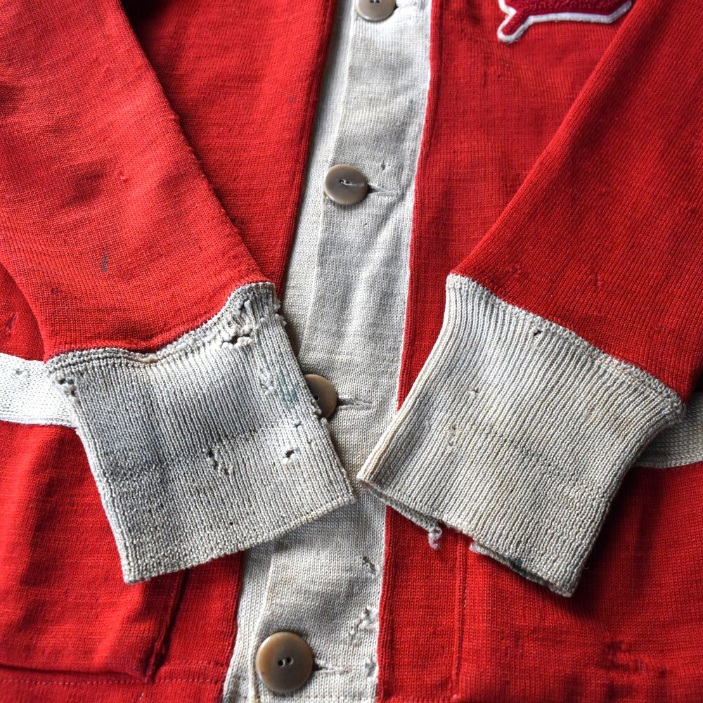 40’s Olympic Sports "BORO" レタードカーディガン 251202H