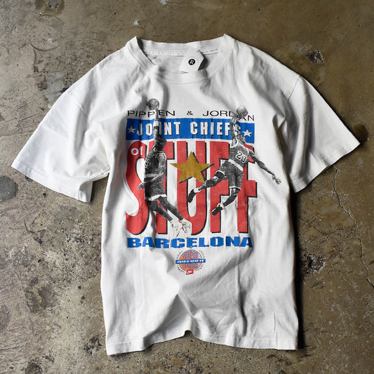 90’s “PIPPEN & JORDAN“ JOINT CHIFS of STUFF BARCELONA Tシャツ 241202H