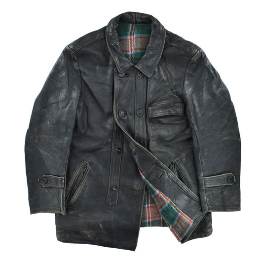 60's フランス製 "Le Corbusier" コルビジェ レザージャケット 260213H