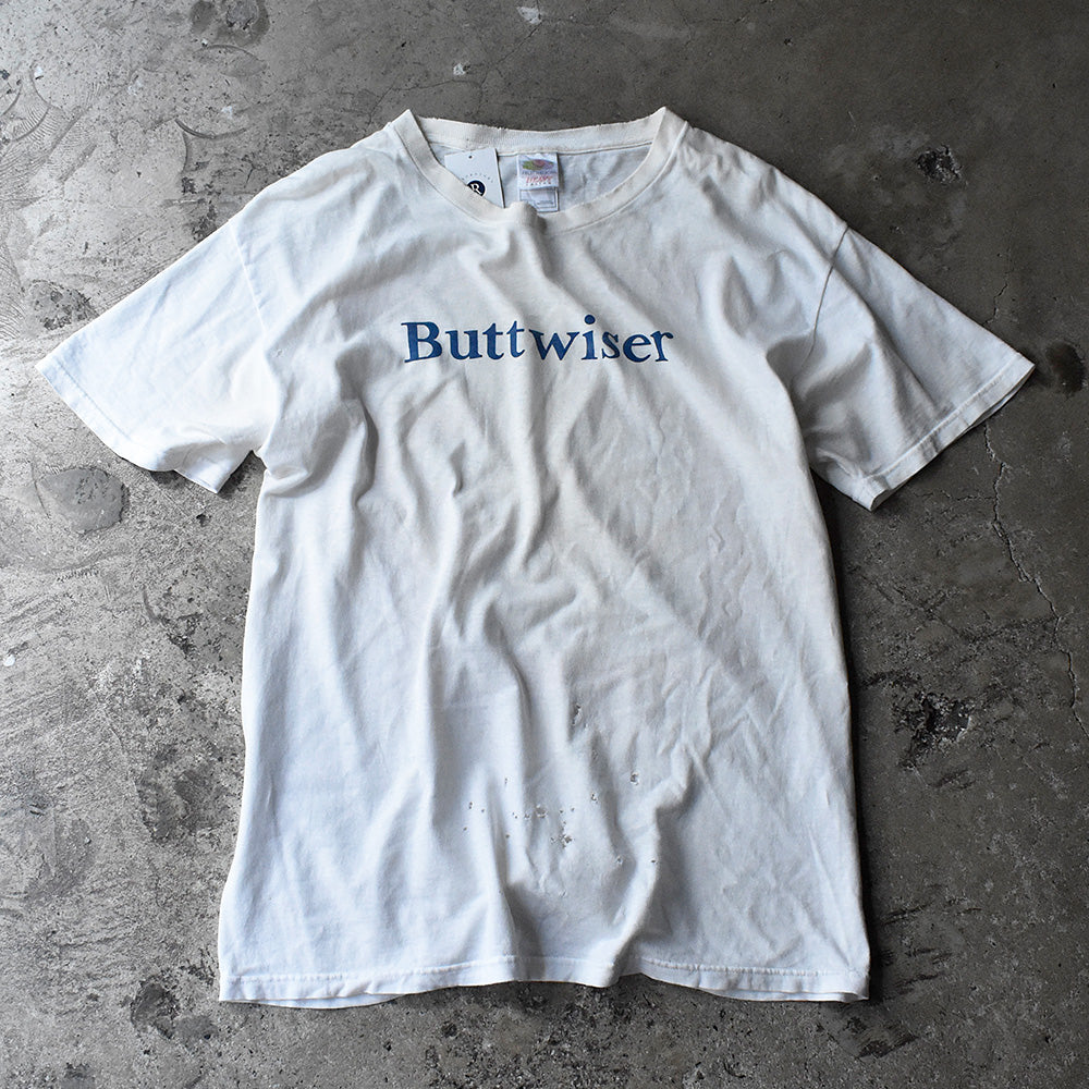 Y2K バドワイザーパロディ！“Buttwiser“ Tシャツ 240813H