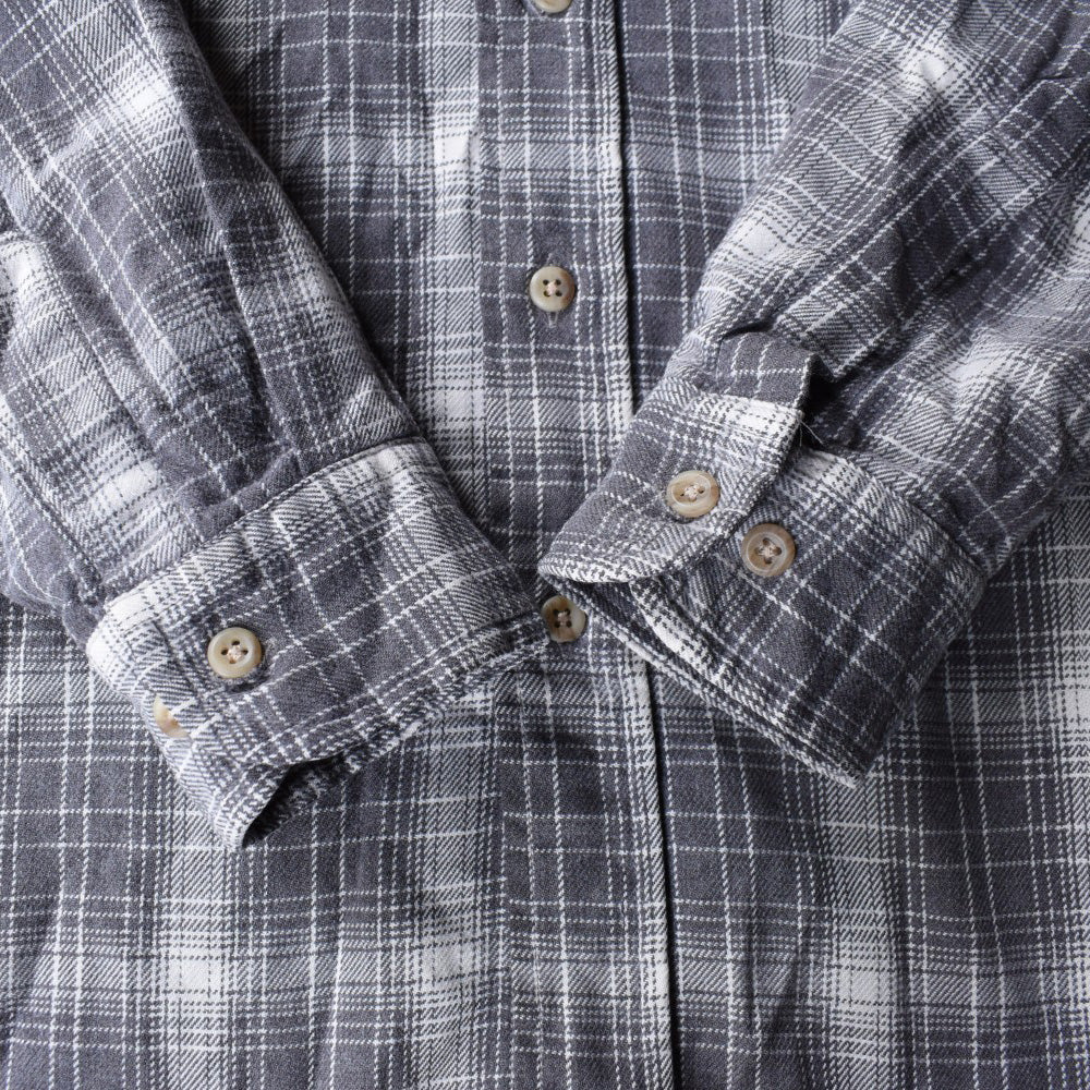 90’s Westminster オンブレ シャドーチェックシャツ 黒×白 251118H