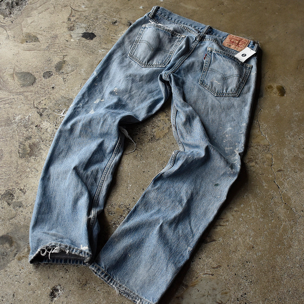 Levi's 514 ダメージ！ペンキ！ スリムストレート デニムパンツ 240815H