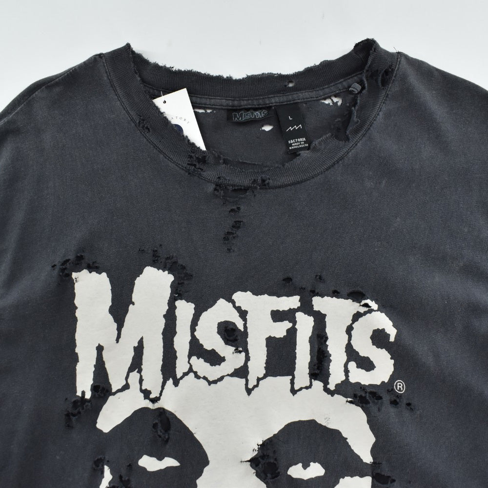 MISFITS "BORO" スカルプリント ロックTシャツ 260424H