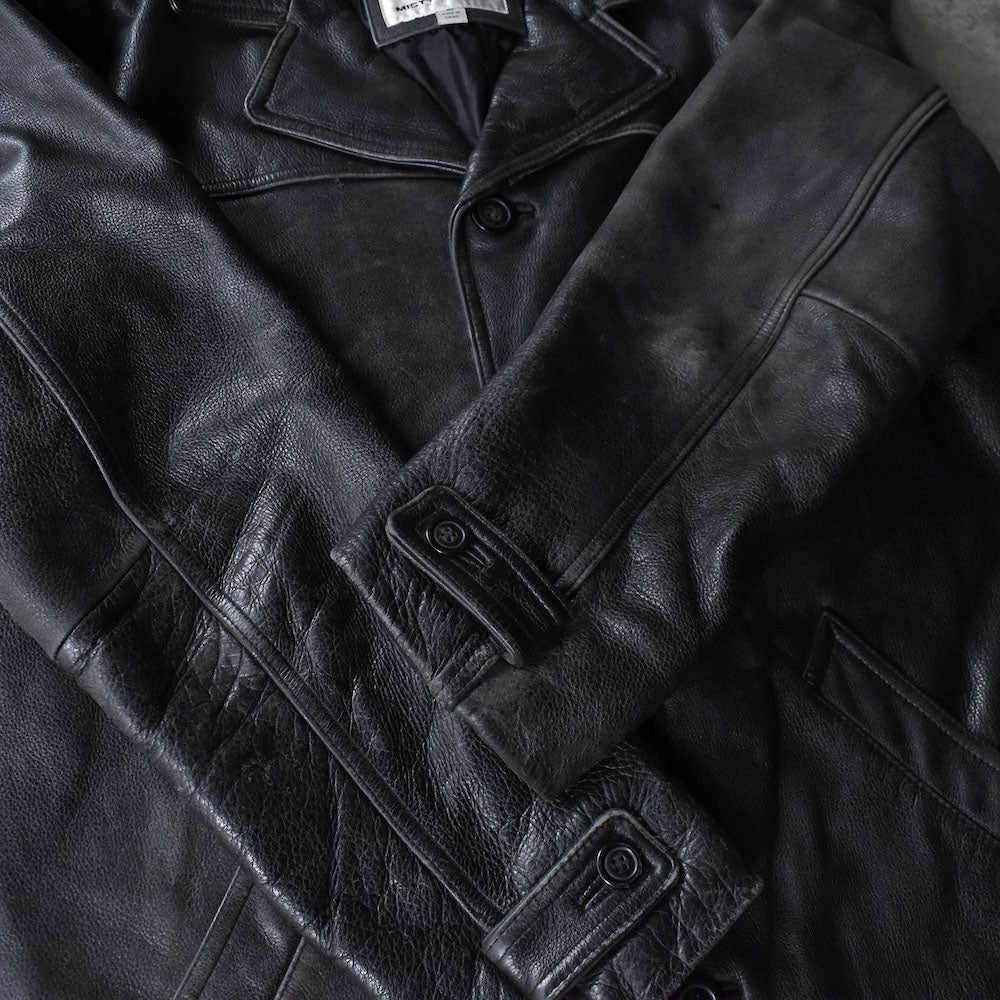 90’s Misty Harbor レザーカーコート 251104H