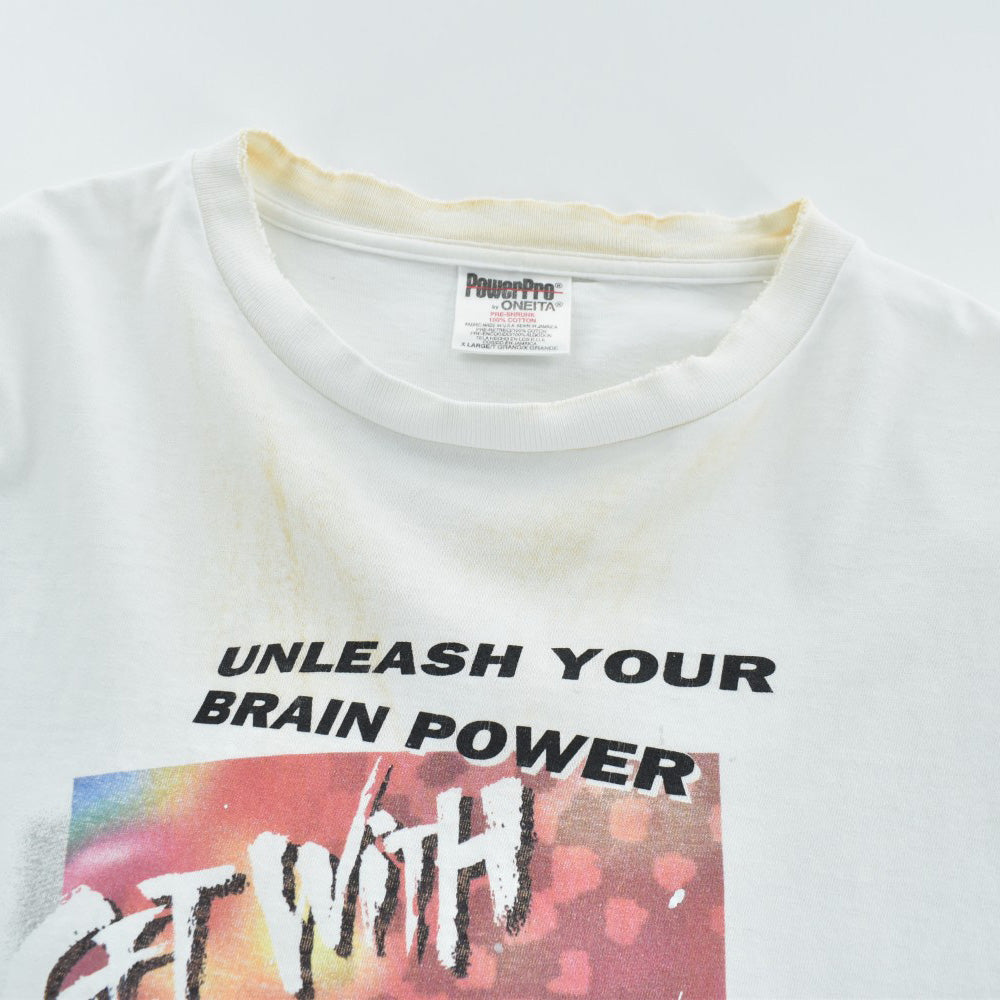 90's Microsoft "UNLEASH YOUR BRAIN POWER" 企業プロモTシャツ 260609H