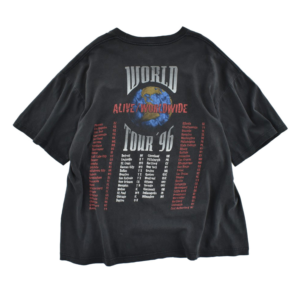 90's KISS "Alive/Worldwide Tour '96" ハードロック ツアーTシャツ 260707H