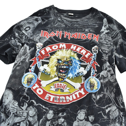 90's IRON MAIDEN "From Here To Eternity" AOP ヘヴィメタル ロックT 260825H