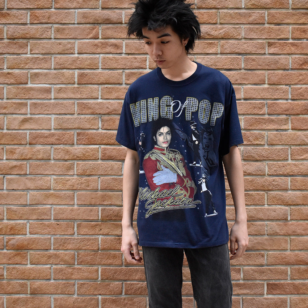 Y2K Michael Jackson “KING OF POP” Tシャツ 250331H