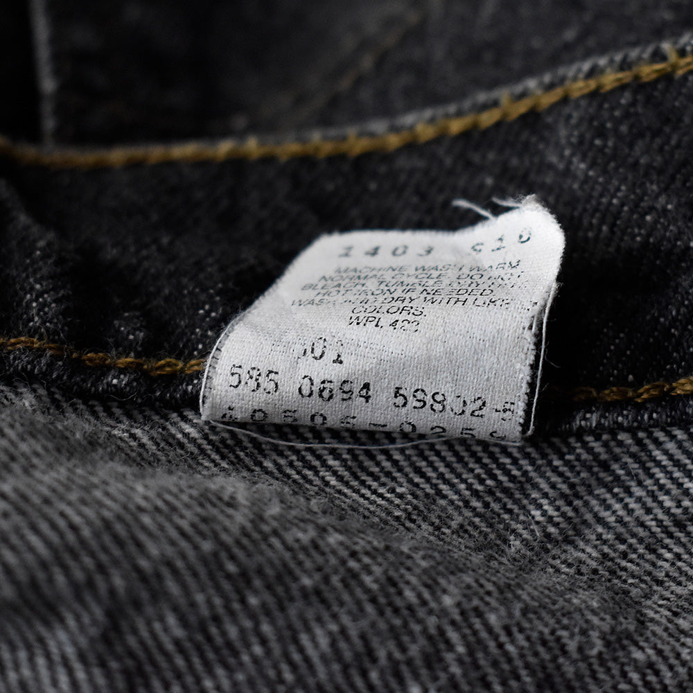 90's Levi's 505 ブラックデニムパンツ オレンジタブ USA製 240429H