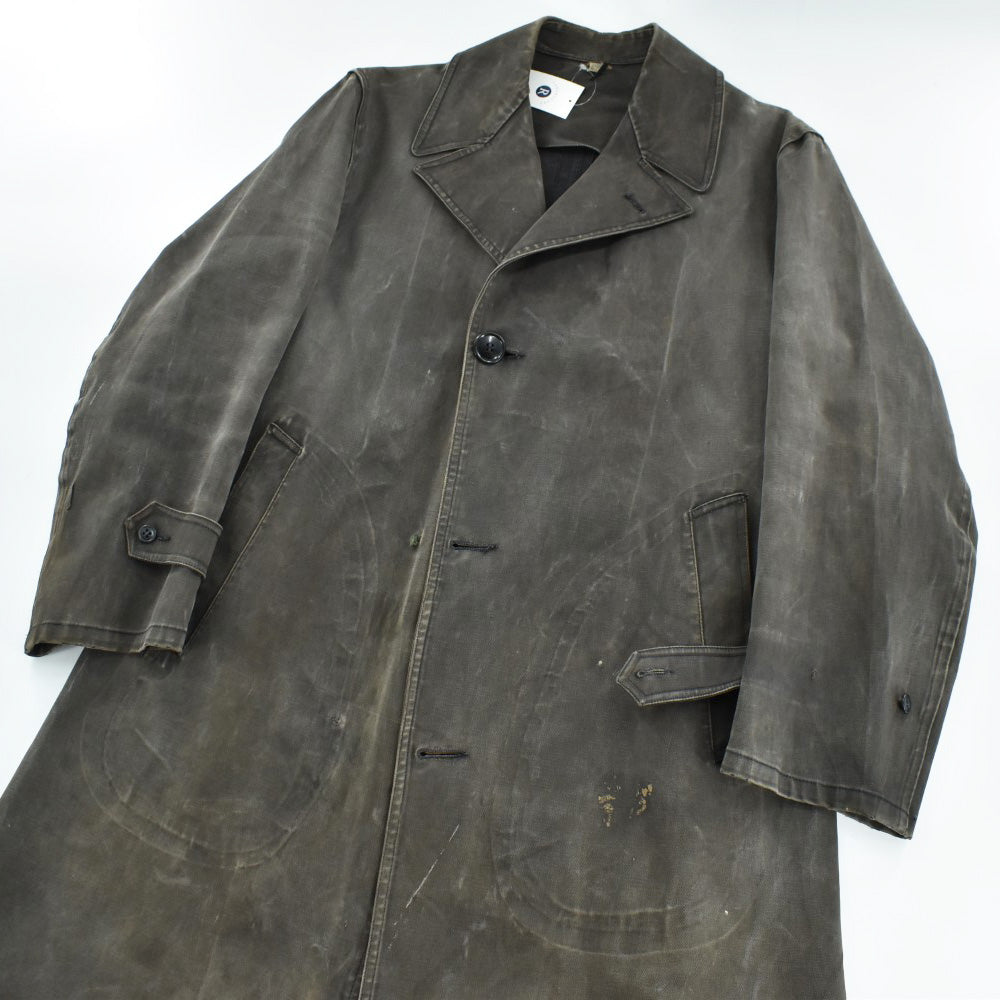 40's WWⅡ U.S.NAVY ステンシル入り デッキレインコート 黒 260306H