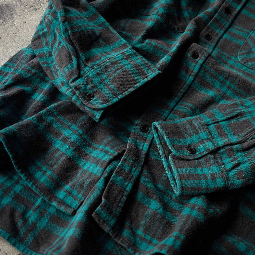 90's Dickies チェック柄 ヘビーネルシャツ 250124H