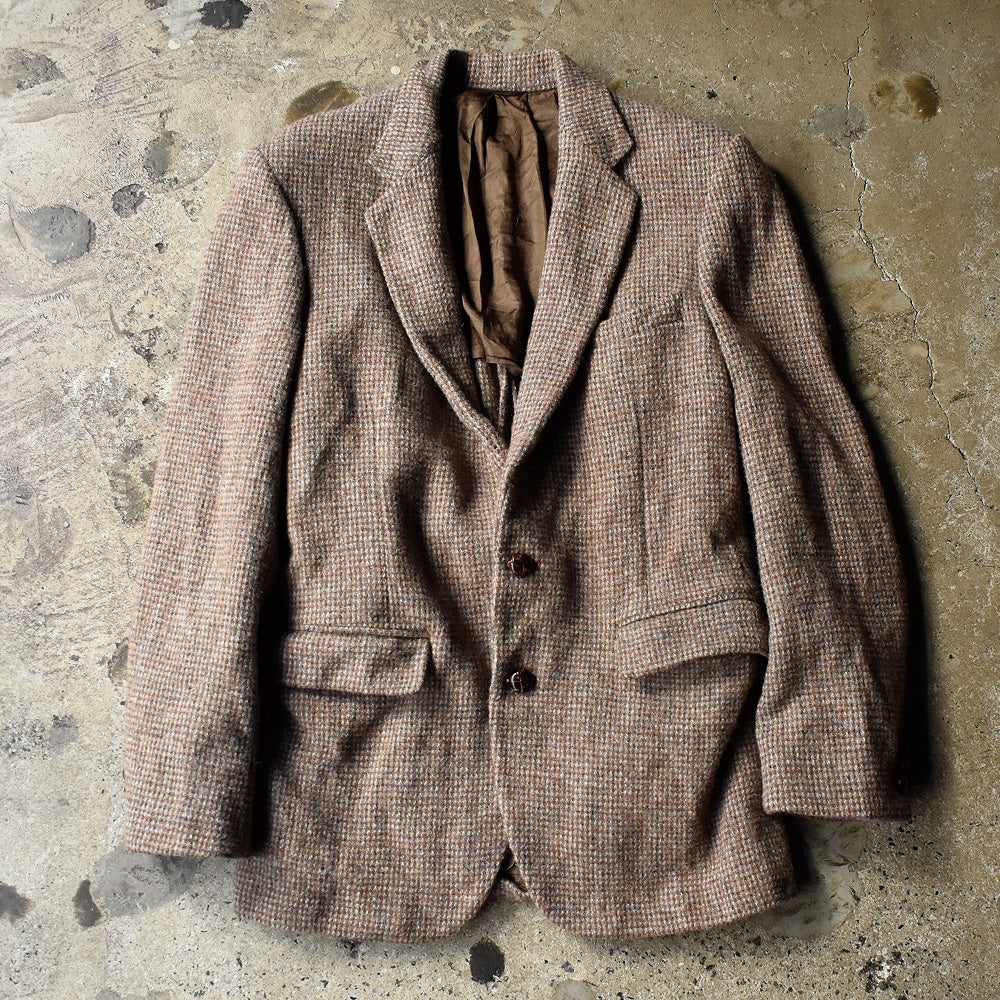 80's Harris Tweed ウール テーラードジャケット 241225H