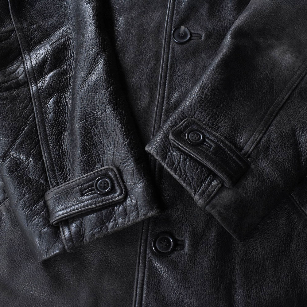 90’s Misty Harbor レザーカーコート 251104H