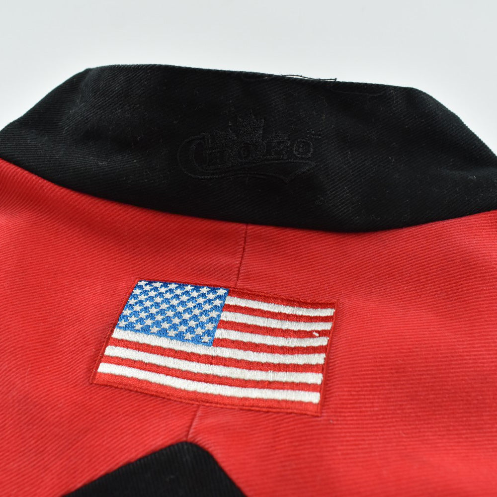 90's CHOKO "Snap-on Racing" チェッカーフラッグ レーシングジャケット 260918H