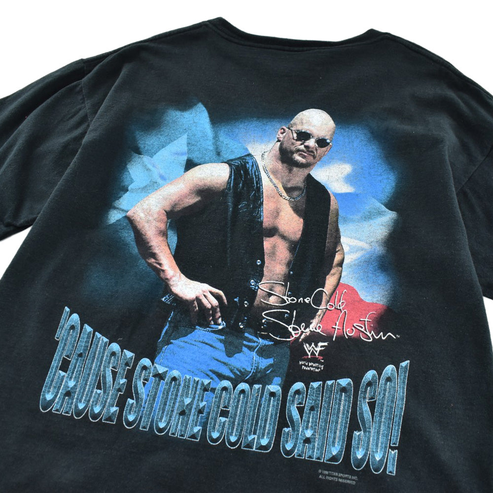 90's WWF “STONE COLD UNIVERSITY” Steve Austin プロレスT 260417H