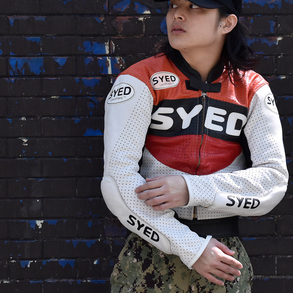 80's SYED Leathers モーターサイクル レザージャケット 240311H