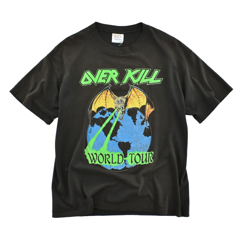80's OVER KILL "AROUND THE WORLD WITH CHALY" スラッシュメタル ロックT 260804H