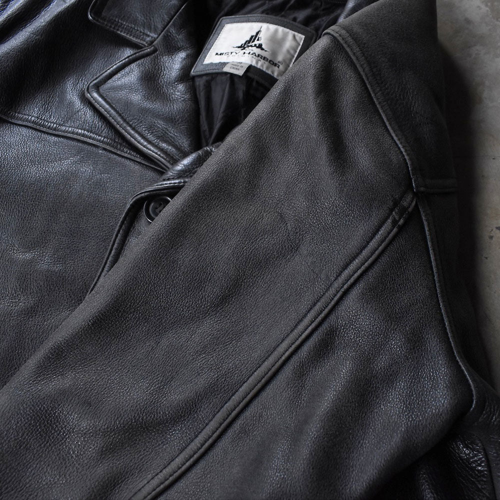 90’s Misty Harbor レザーカーコート 251104H