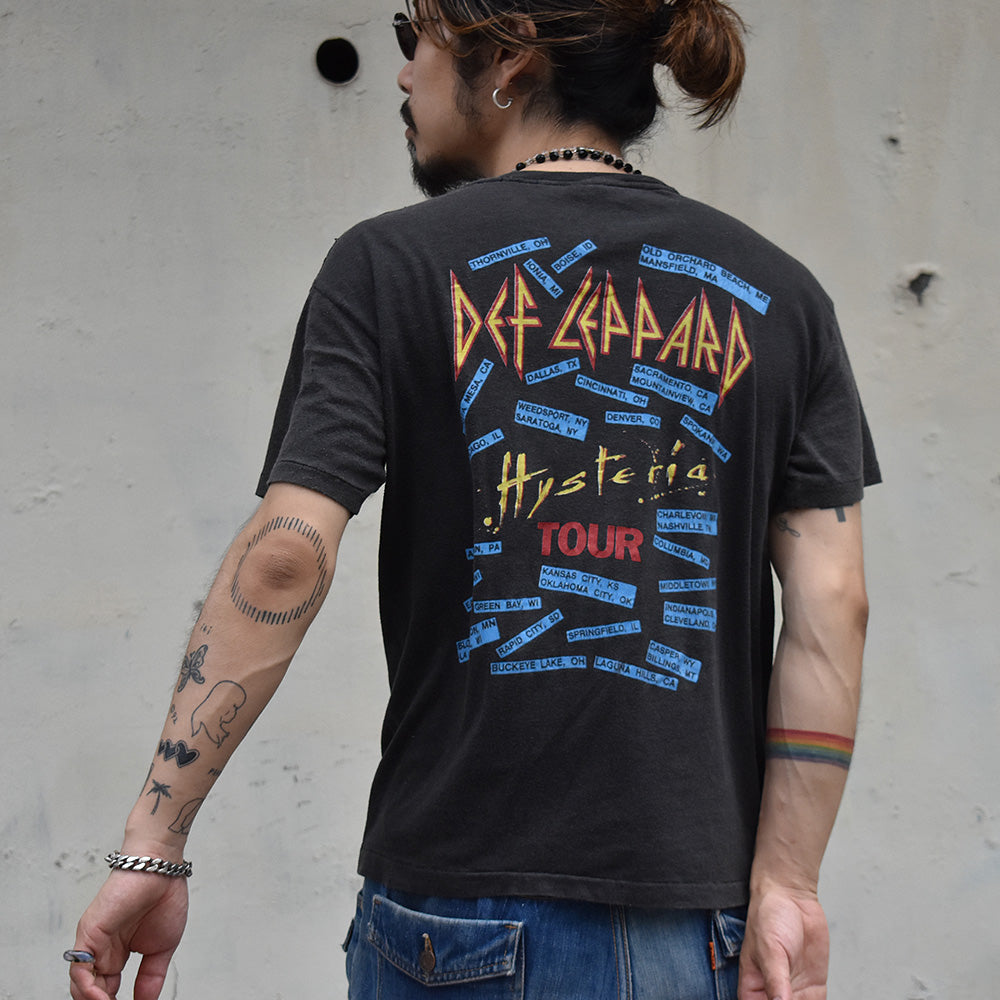 80's　Def Leppard/デフ・レパード　"HYSTERIA" Tour Tee　230628H