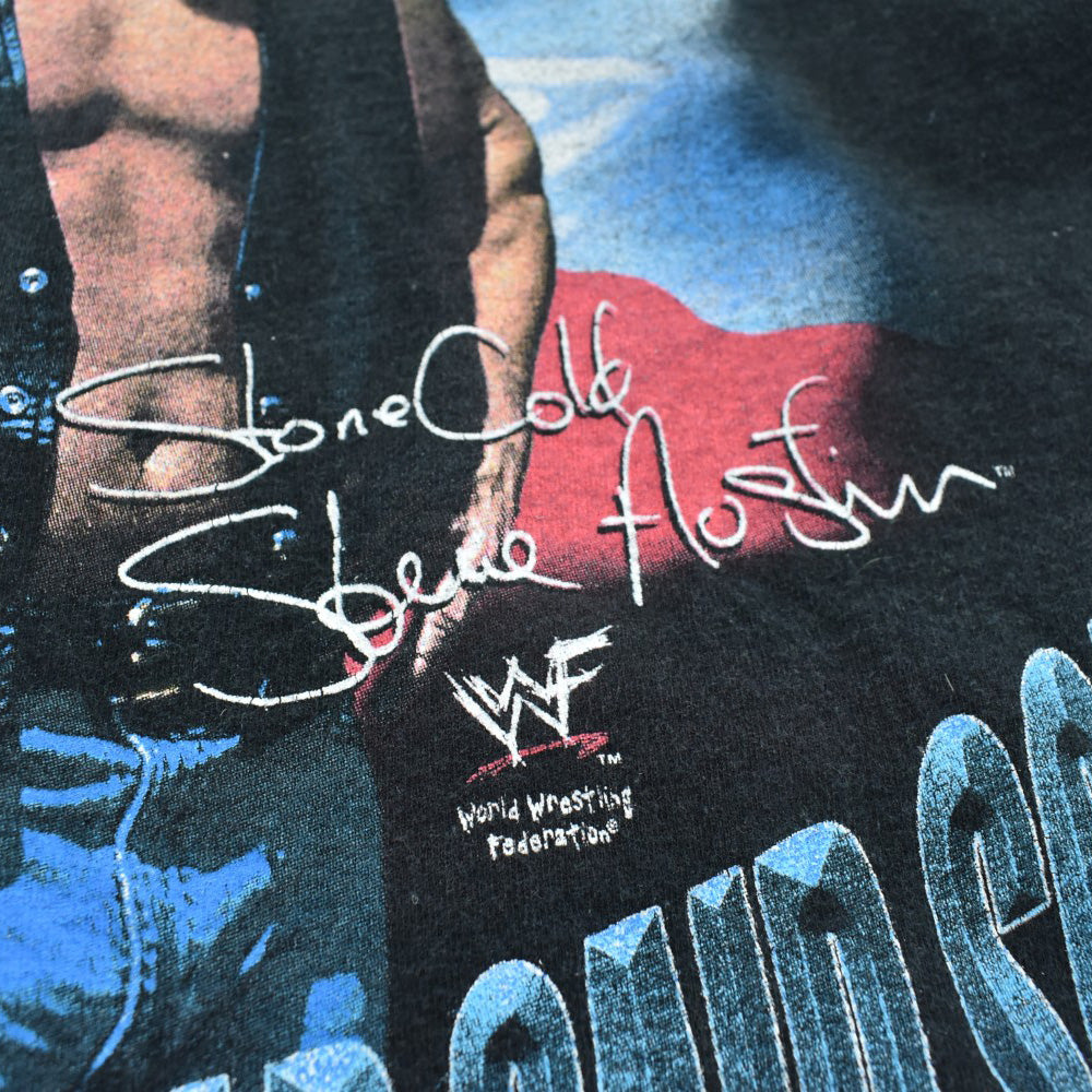 90's WWF “STONE COLD UNIVERSITY” Steve Austin プロレスT 260417H