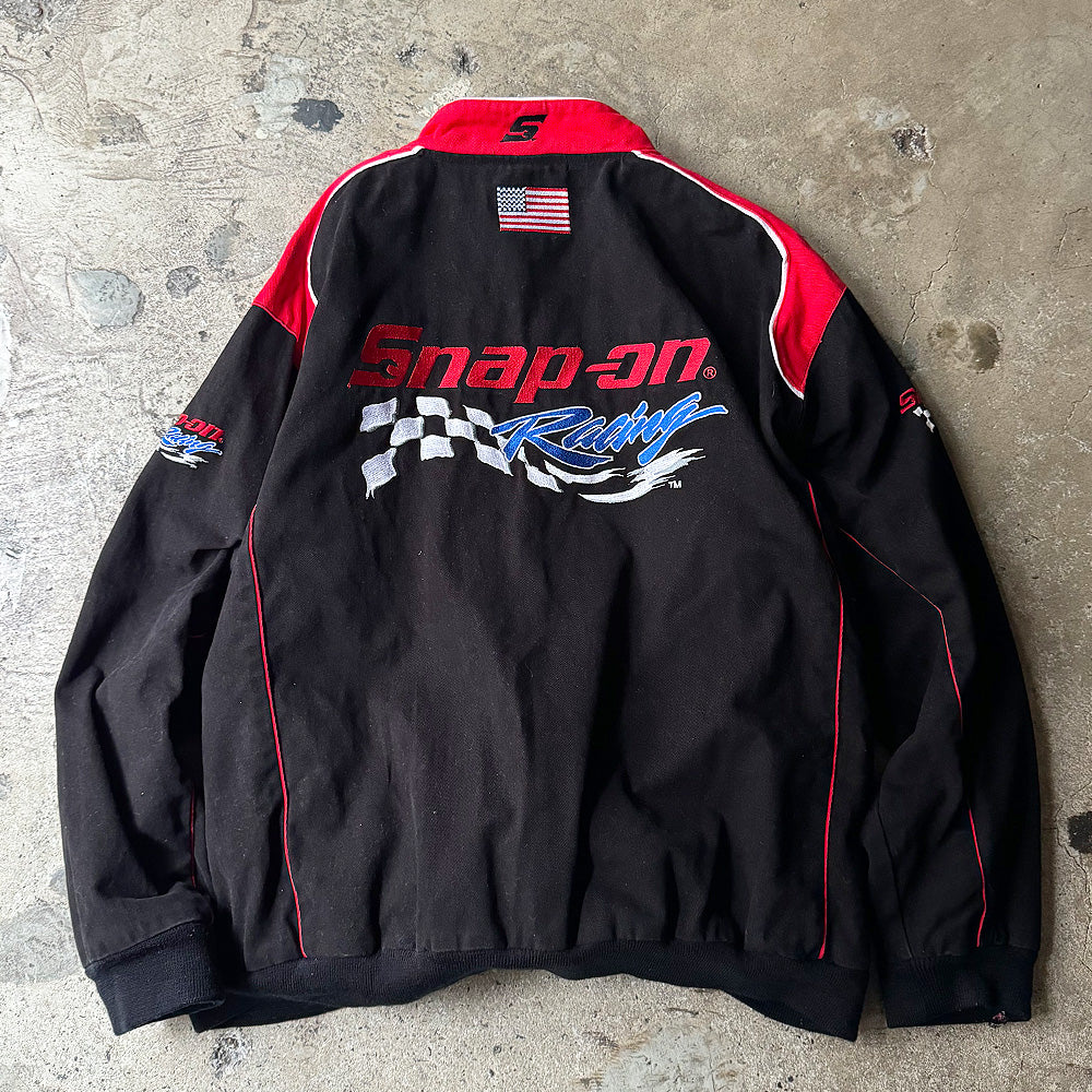 Y2K “Snap-on” コットン レーシングジャケット 240222H