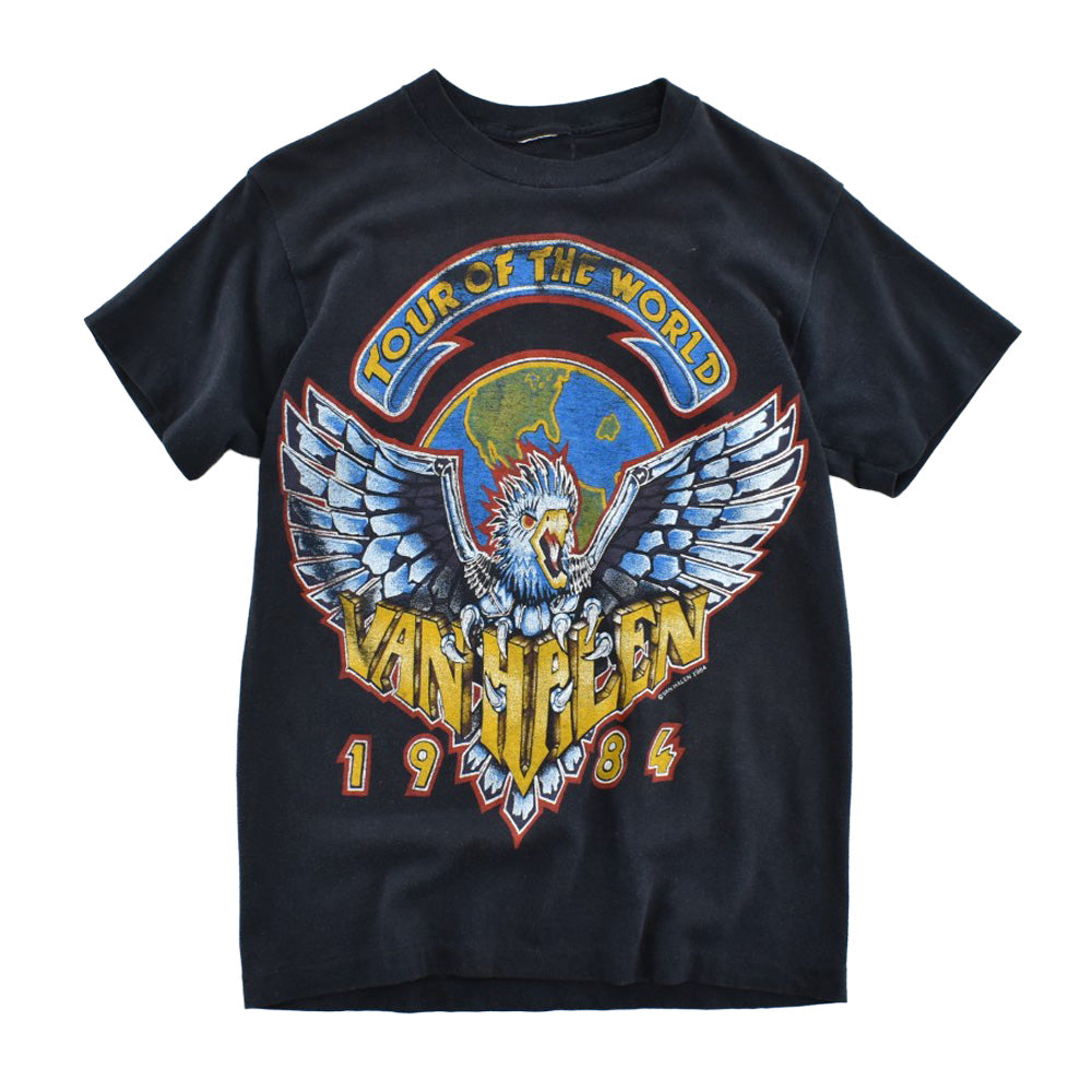 80's Van Halen "1984 Tour of the World" ハードロック Tシャツ 260626H