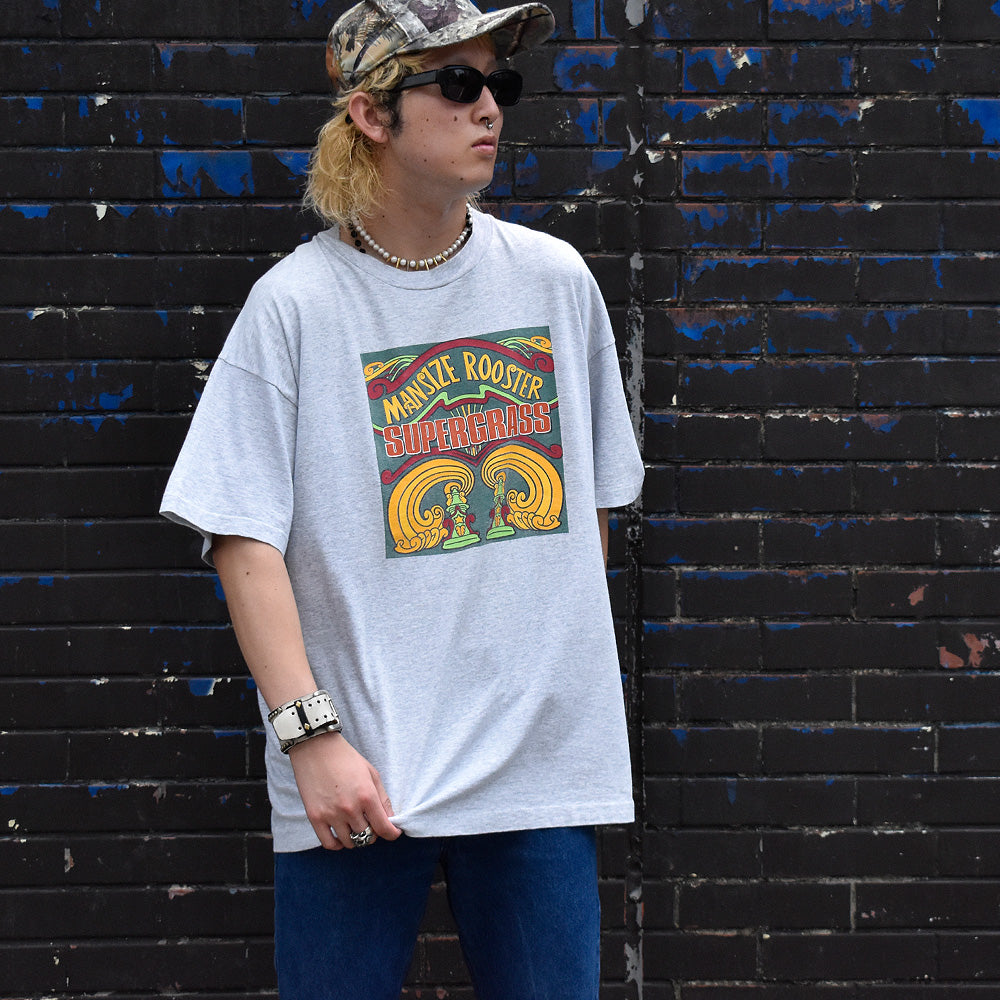 90's Supergrass “Mansize Rooster” Tシャツ 240805HYY