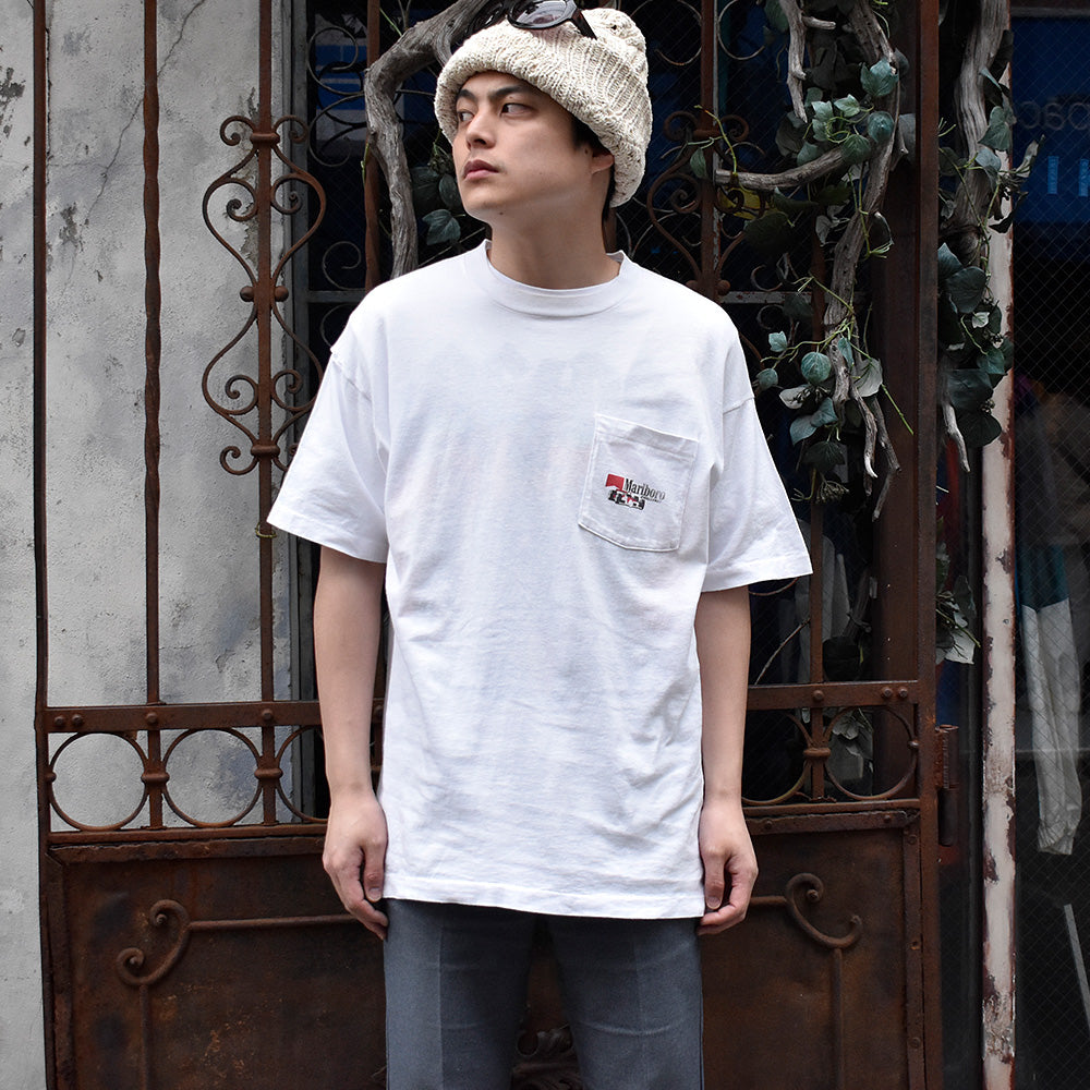 90's “Marlboro“ Racing '92 ポケットTシャツ USA製 250413H