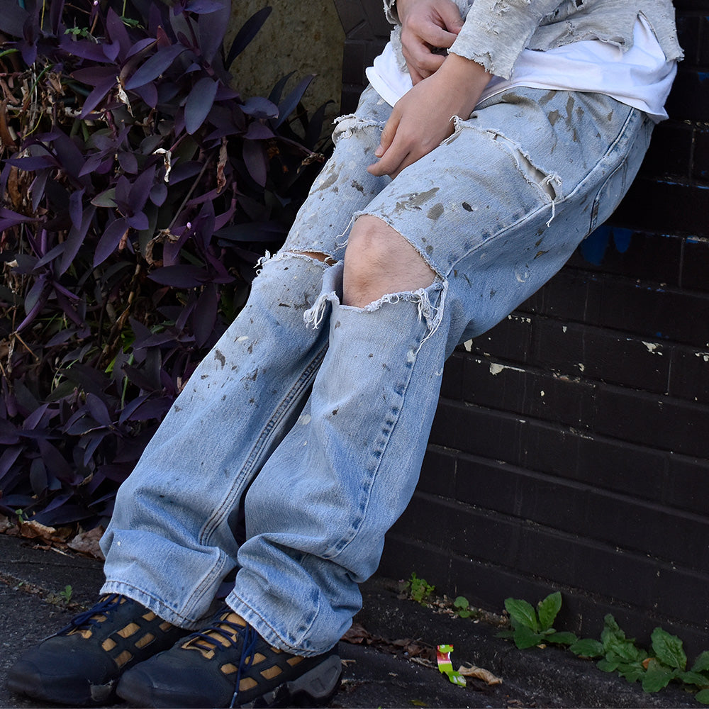 Y2K ボロ！ Levi's 505 デニムパンツ 231120H