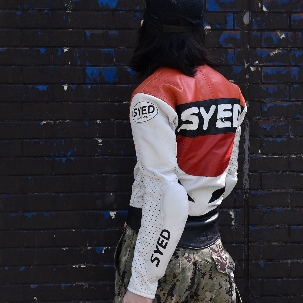 80's SYED Leathers モーターサイクル レザージャケット 240311H