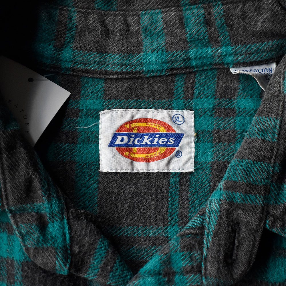 90's Dickies チェック柄 ヘビーネルシャツ 250124H