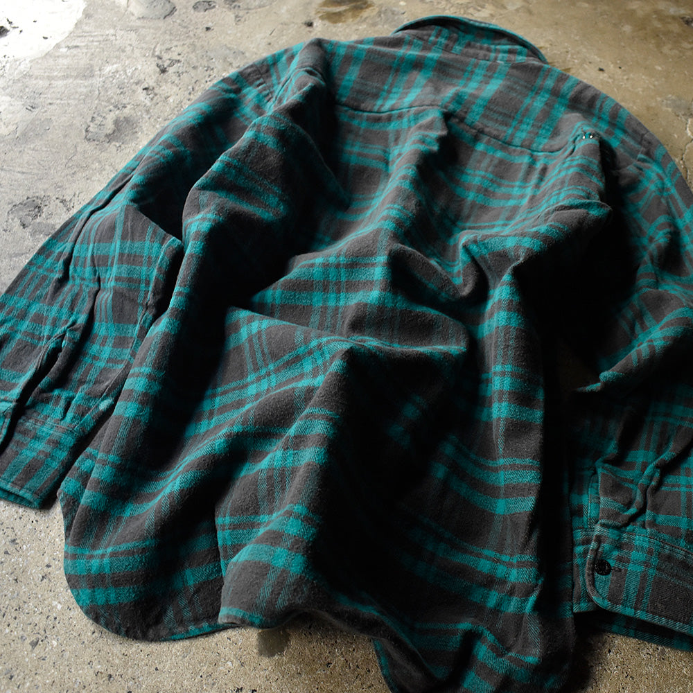 90's Dickies チェック柄 ヘビーネルシャツ 250124H