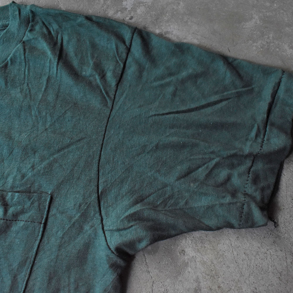 80’s  FRUIT OF THE LOOM 無地 ポケット Tシャツ 250926H