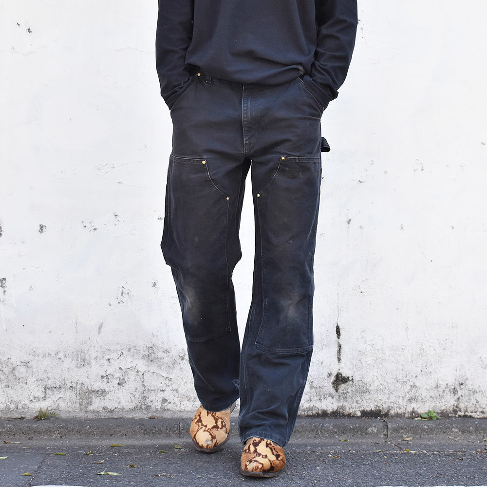 Y2K Carhartt ダブルニー ブラック！ ダック ペインターパンツ USA製 240213H