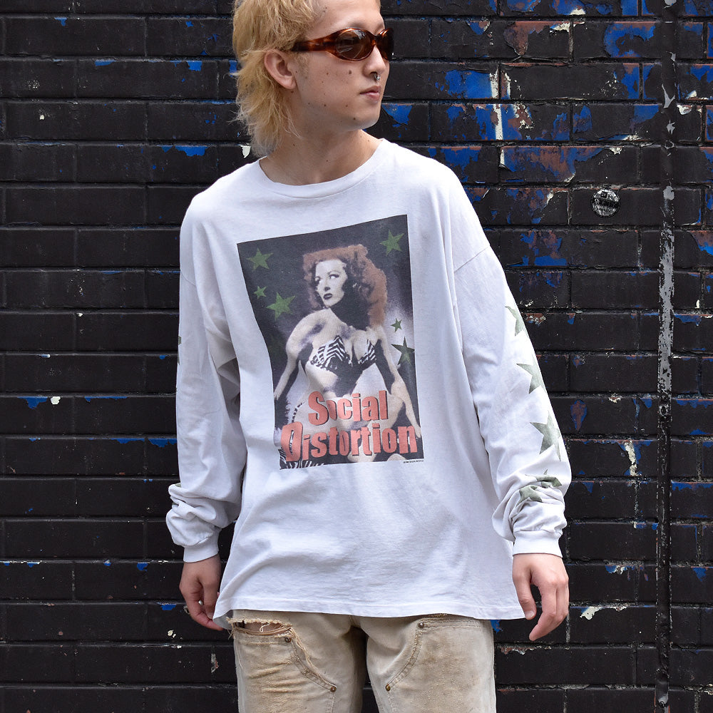 90's  rare！ Social Distortion ロングスリーブTシャツ 240604H