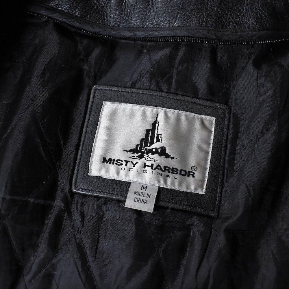 90’s Misty Harbor レザーカーコート 251104H