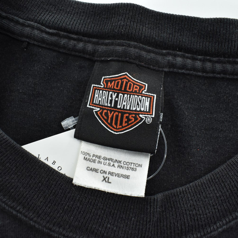 Y2K Harley-Davidson トライバルフレーム ロングスリーブTシャツ USA製 260421H