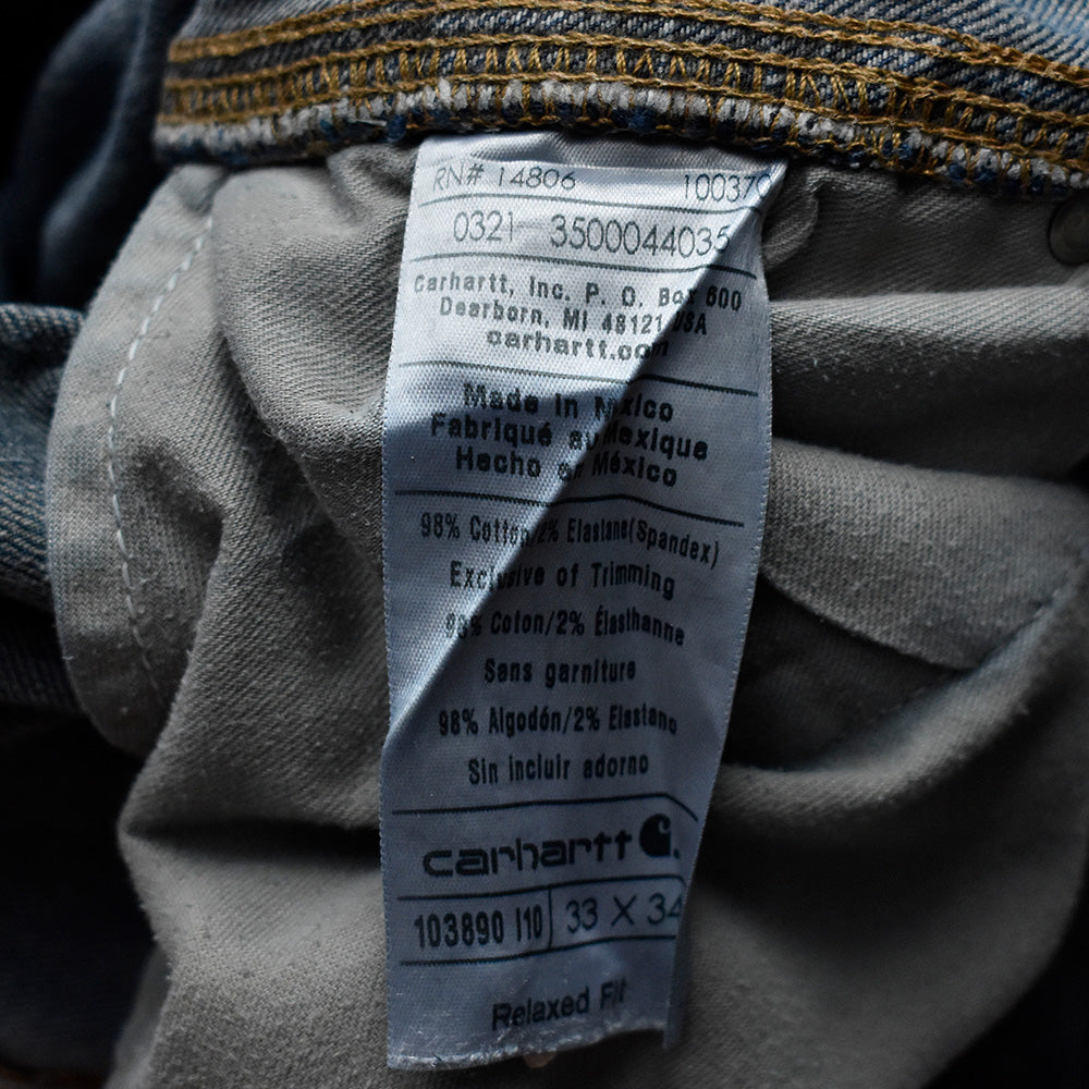 ダメージ！ Carhartt ダブルニー デニム ペインターパンツ 240502H