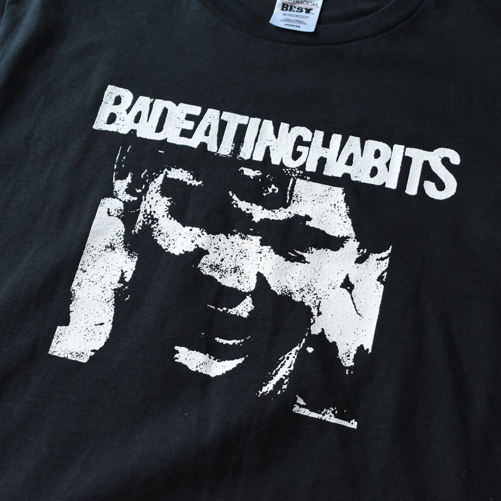 Y2K デッドストック！ "BADEATINGHABITS" グラフィック Tシャツ 250909