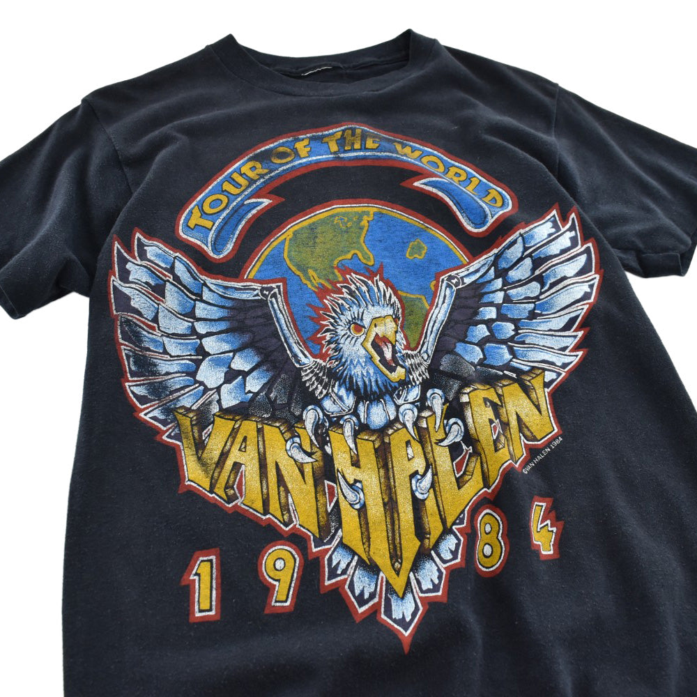 80's Van Halen "1984 Tour of the World" ハードロック Tシャツ 260626H