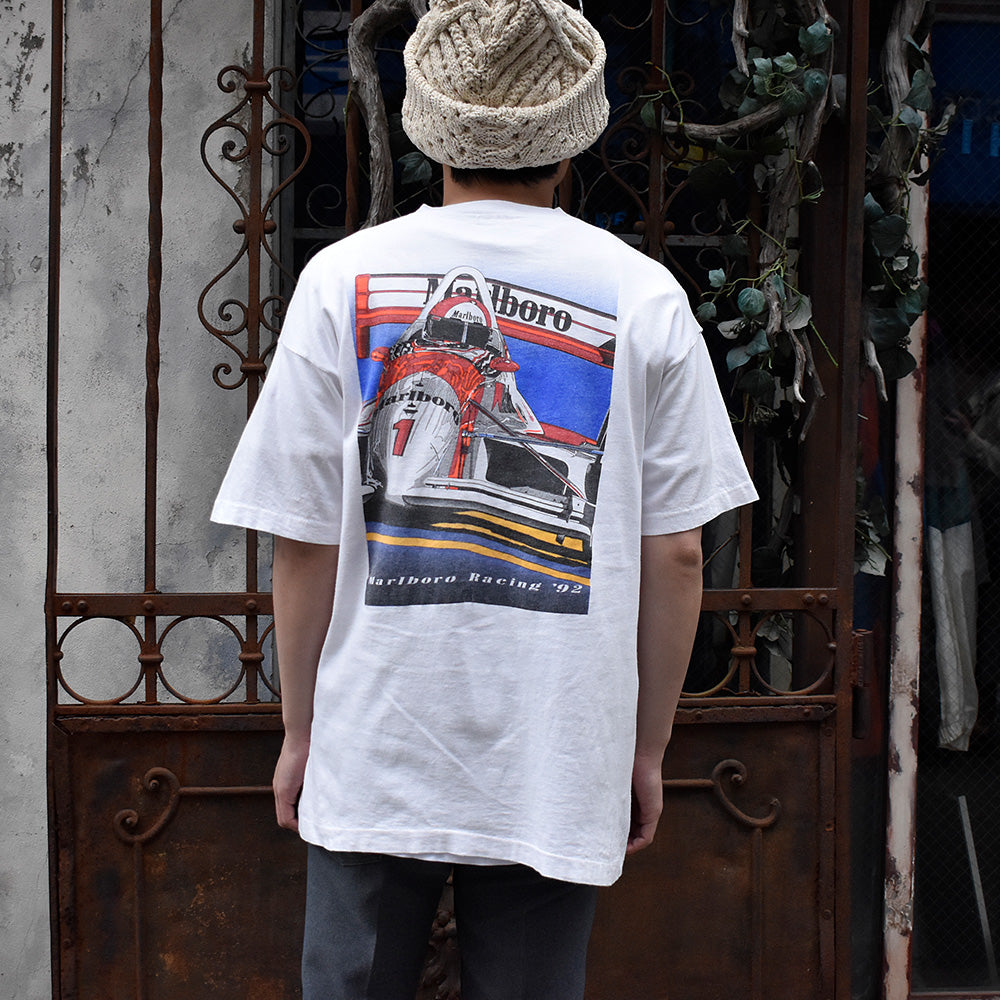 90's “Marlboro“ Racing '92 ポケットTシャツ USA製 250413H